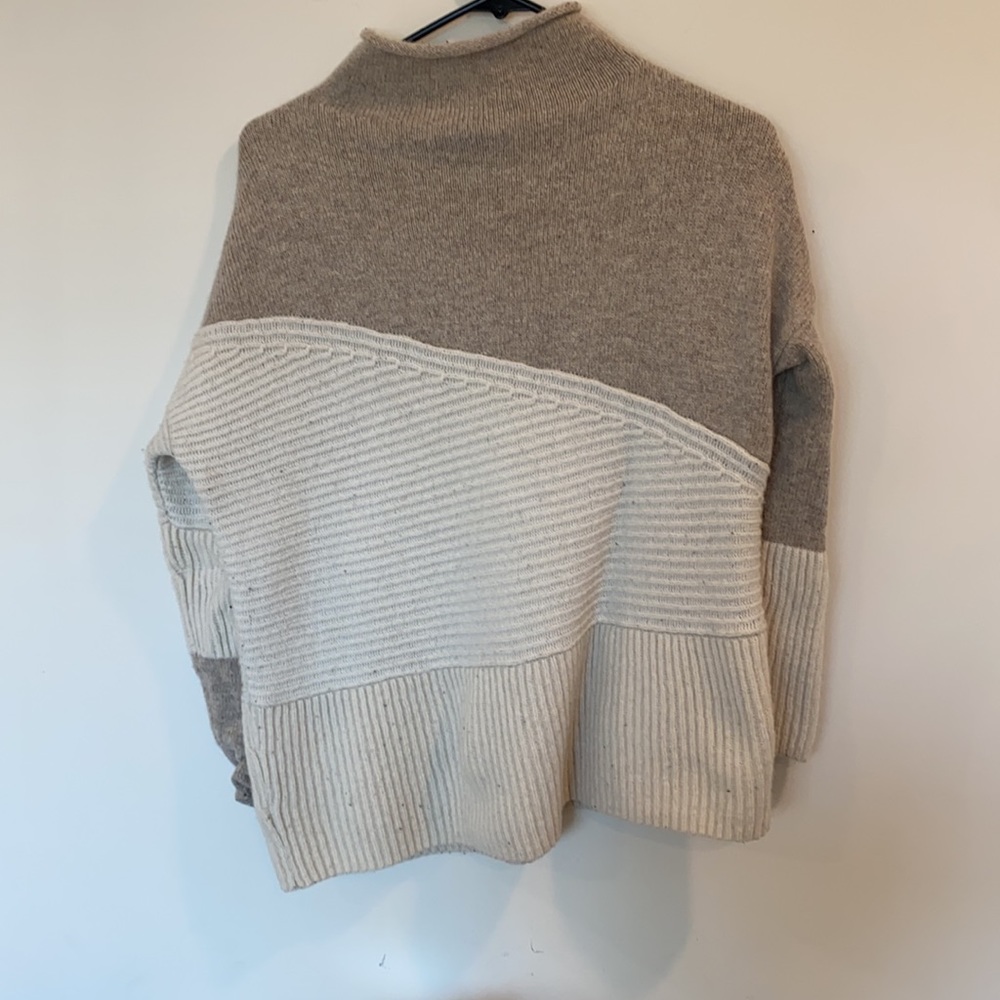 French Connection Patchwork Mock Neck Sweater - image 5